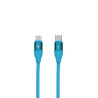 Data / Charger Cable with USB Contact LIGHTING Type C Blue (1,5 m)