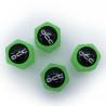 Set of Plugs and Sockets OCC Motorsport OCCLEV002 4 Units Fluorescent Green