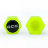 Set of Plugs and Sockets OCC Motorsport OCCLEV005 4 Units Fluorescent Yellow