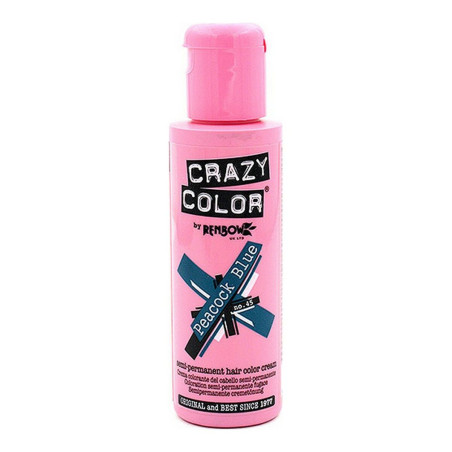 Semi-Permanent Tint Peacock Blue Crazy Color Nº 45 (100 ml)