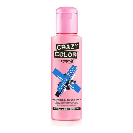 Semi-Permanent Tint Capri Blue Crazy Color Nº 44 (100 ml)