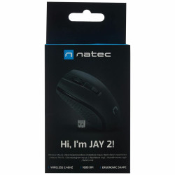 Wireless Mouse Natec Jay 2 Wireless 1600 dpi Black