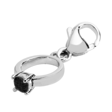 Woman's charm link Ti Sento 8159ZB Black (1,5 cm)