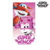 Pink Super Wings Beach Towel