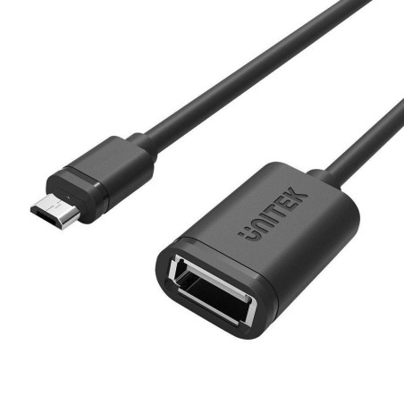 Micro USB to USB Adapter Unitek Y-C438GBK Black 20 cm