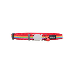 Dog collar Red Dingo STYLE RAINBOW 15 mm x 24-36 cm