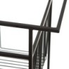 Kitchen Trolley 67 x 40 x 70 cm Crystal Black Metal