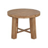 Small Side Table Home ESPRIT Brown Fir MDF Wood 60 x 60 x 45 cm