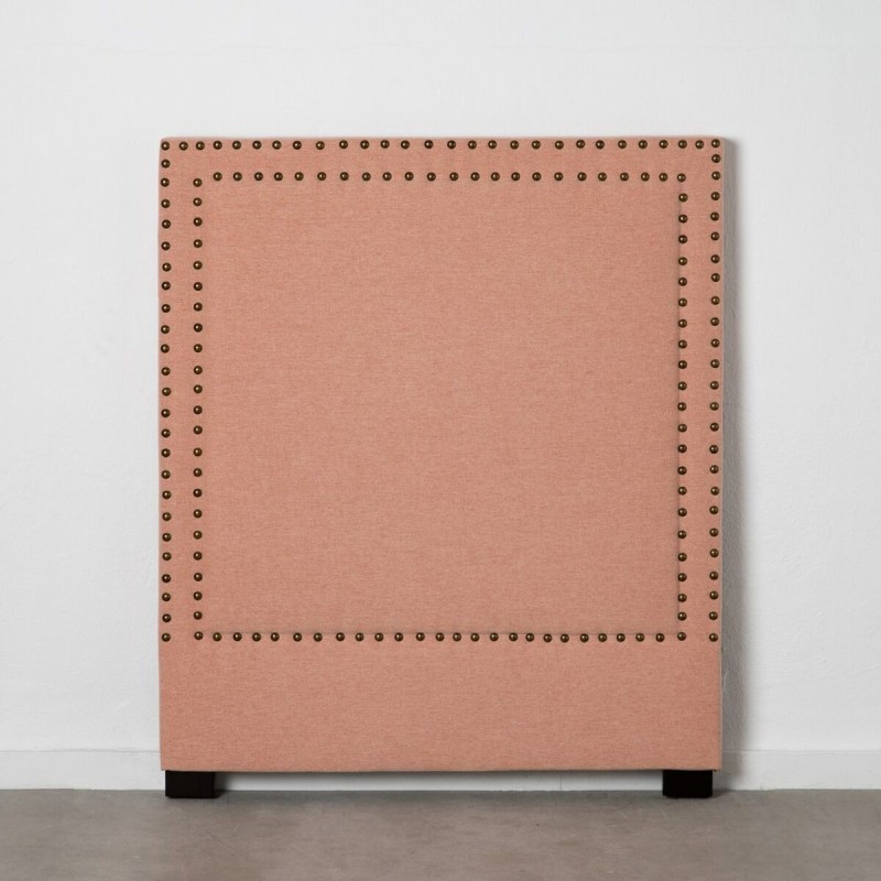 Headboard 100 x 8 x 120 cm Synthetic Fabric Pink Wood