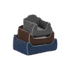 Pet bed DKD Home Decor Blue Brown Grey 72 x 61 x 34 cm