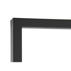 Wall mirror Black MDF Wood 40 x 142,5 x 3 cm (2 Units)