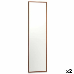 Wall mirror Bronze MDF Wood 40 x 142,5 x 3 cm (2 Units)