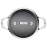 Casserole with Lid Ballarini Alba 2,7 L Black Titanium Silver Stainless steel Aluminium Ø 20 cm 22 x 14 x 8 cm