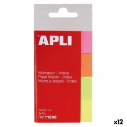 Bookmark Apli Multicolour 160 Sheets 50 x 20 mm (12 Units)