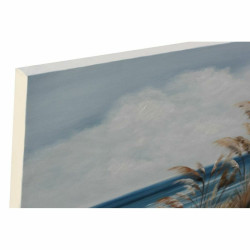 Canvas DKD Home Decor 100 x 2,8 x 100 cm Beach Mediterranean (2 Units)