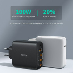 Wall Charger Aukey PA-B7S Black 100 W