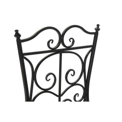 Garden chair DKD Home Decor Black Ceramic Multicolour Ironwork (39 x 50 x 93 cm)