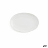 Serving Platter Ariane Vital Coupe Oval White Ceramic Ø 21 cm (12 Units)