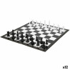 Chess and Checkers Board Colorbaby Plastic (12 Units)