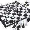 Chess and Checkers Board Colorbaby Plastic (12 Units)