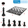 Chess and Checkers Board Colorbaby Plastic (12 Units)