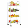 Vegetable trolley Confortime White Metal 4 Shelves 36 x 26,5 x 86 cm (5 Units)