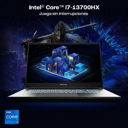 Laptop PcCom Revolt 4070 17,3" Intel Core i7-13700HX 32 GB RAM 500 GB SSD Nvidia Geforce RTX 4070 Spanish Qwerty