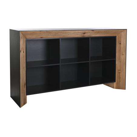 Sideboard DKD Home Decor Brown Black Pinewood Recycled Wood 182 x 50 x 107