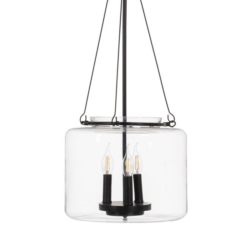 Ceiling Light Black Crystal Iron 220-240 V 35 x 35 x 72 cm