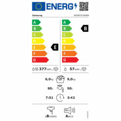 Washer - Dryer Samsung WD90T534DBN 9 kg 1400 rpm 6 Kg 1400RPM