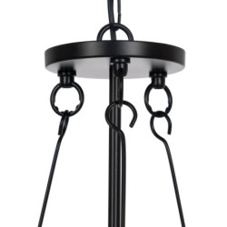 Ceiling Light Black Crystal Iron 220-240 V 35 x 35 x 72 cm