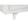 Chest of drawers DKD Home Decor White Multicolour Metal Mango wood Indian Man 30 x 40 cm 112 x 35 x 75 cm