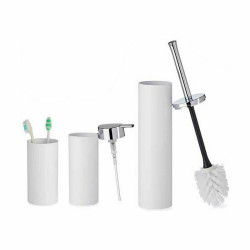 Bath Set White Plastic (8 Units)