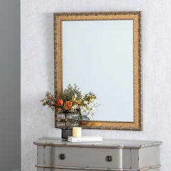 Wall mirror 72,5 x 3 x 93 cm Golden DMF