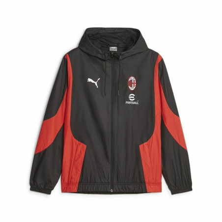 Men's Sports Jacket Puma Ac Milan Prematch Black Red