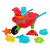 Beach toys set Colorbaby Wheelbarrow polypropylene (10 Units)