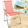 Folding Chair Aktive Flamingo Coral 44 x 76 x 45 cm (4 Units)