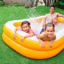 Inflatable pool Intex Mandarin Orange 600 L 229 x 48 x 152 cm (3 Units)