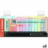 Fluorescent Marker Set Stabilo Boss Multicolour (5 Units)