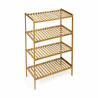 Shelves Confortime Brown 4 Shelves Bamboo 70 x 35 x 100 cm (2 Units)