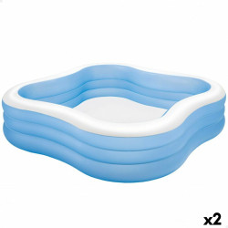 Inflatable pool Intex Blue 1250 L 229 x 56 x 229 cm (2 Units)