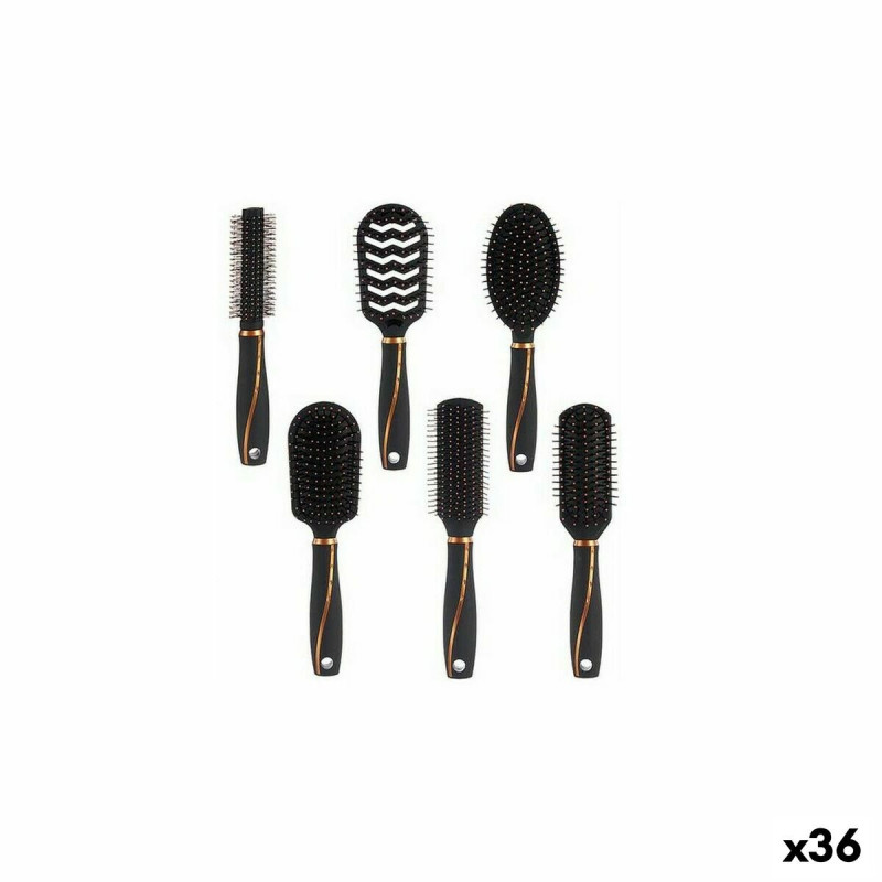 Brush Black Orange Plastic (36 Units)