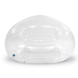 Inflatable Pool Chair Intex Beanless Transparent 137 x 74 x 127 cm (4 Units)