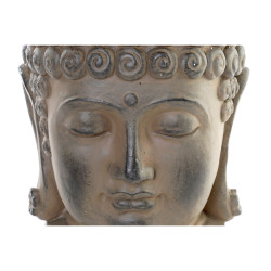 Planter DKD Home Decor 26 x 25 x 30 cm Fibreglass Buddha