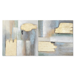 Painting Home ESPRIT Abstract Modern 80 x 3 x 80 cm (2 Units)