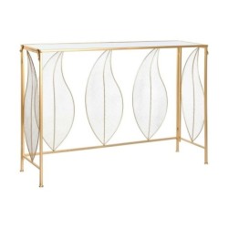 Console DKD Home Decor Mirror Golden Metal (111 x 32 x 77 cm)