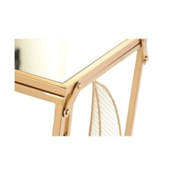 Console DKD Home Decor Mirror Golden Metal (111 x 32 x 77 cm)