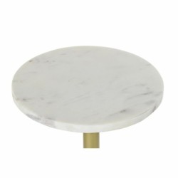 Side table DKD Home Decor Golden Metal Marble 27 x 27 x 62 cm