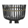 Set of pots DKD Home Decor Black Bamboo Colonial 36 x 36 x 78 cm (2 Units)