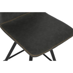 Stool DKD Home Decor Black Dark grey Metal 41 x 50 x 93 cm